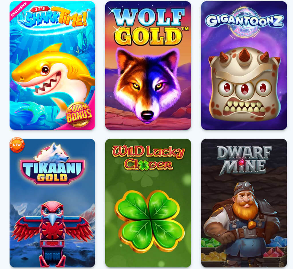 Casino Infinity slots on desktop