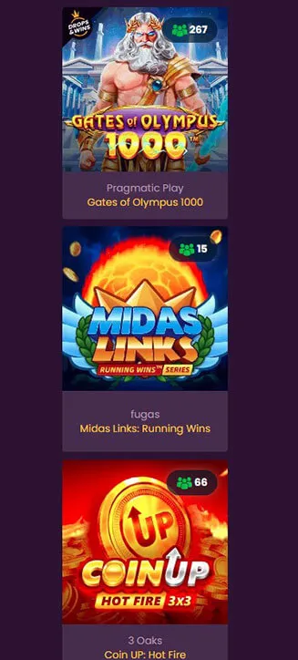 Bizzo Casino popular games on mobile