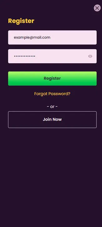 Bizzo Casino registration process on mobile