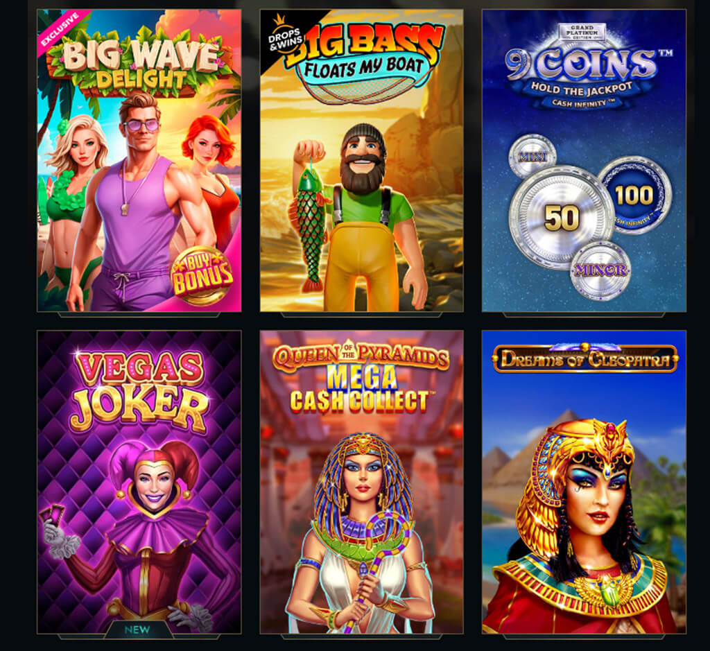 Dolly Casino slots on desktop