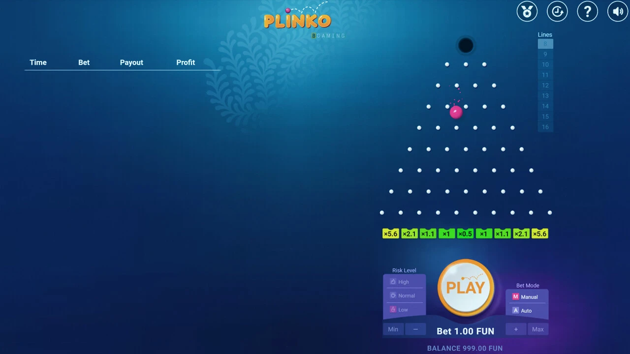 Strategies to win in the game Plinko